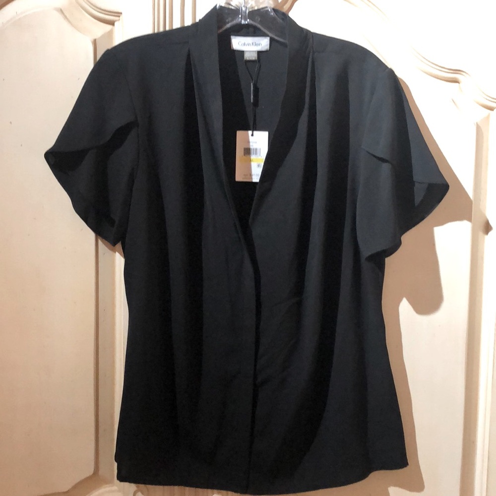 Calvin Klein split Sleve blouse